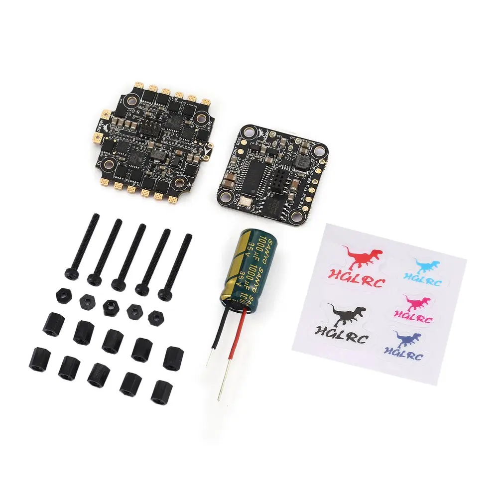 HGLRC XJB F438 F4 Tower Flight Controller Betaflight OSD 2-4S 4in1 38A Blheli_S ESC for 65mm-250mm RC Racing Quadcopter Drone
HGLRC XJB F438 F4 Tower Flight Controller Betaflight OSD 2-4S 4in1 38A Blheli_S ESC for 65mm-250mm RC Racing Quadcopter Drone