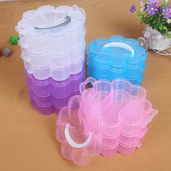 Makeup Storage Box Detachable Lattice Three Layer 1 Pcs Storage Box Plastic Petal Shape Multifunction Cosmetic Container
Makeup Storage Box Detachable Lattice Three Layer 1 Pcs Storage Box Plastic Petal Shape Multifunction Cosmetic Container