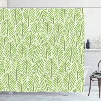 Shower Curtain Set with Hooks 60x72 Inches Palm Branch Exotic Evergreen Leaves Pattern Plant Floral Abstract Leaf Season Grass
Shower Curtain Set with Hooks 60x72 Inches Palm Branch Exotic Evergreen Leaves Pattern Plant Floral Abstract Leaf Season Grass