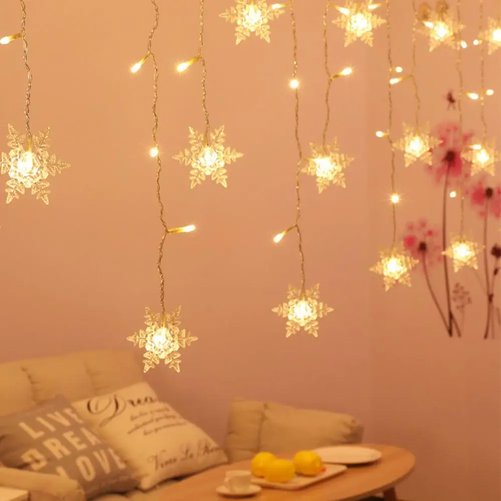 3.5M Colorful Xmas Snowflake LED String Curtain Light Flashing Waterproof Holiday Party Connectable Wave Fairy Decoration
3.5M Colorful Xmas Snowflake LED String Curtain Light Flashing Waterproof Holiday Party Connectable Wave Fairy Decoration