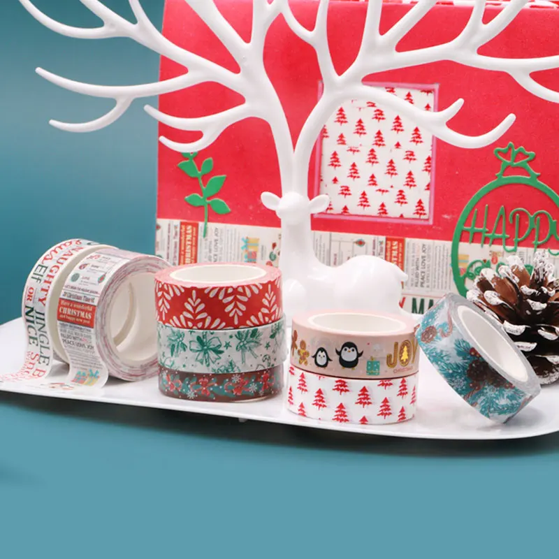 2020 Printed 1PC Decorative Christmas Washi Tape Set DIY Scrapbooking Planner Adhesive Masking Tape Stationery tape
2020 Printed 1PC Decorative Christmas Washi Tape Set DIY Scrapbooking Planner Adhesive Masking Tape Stationery tape