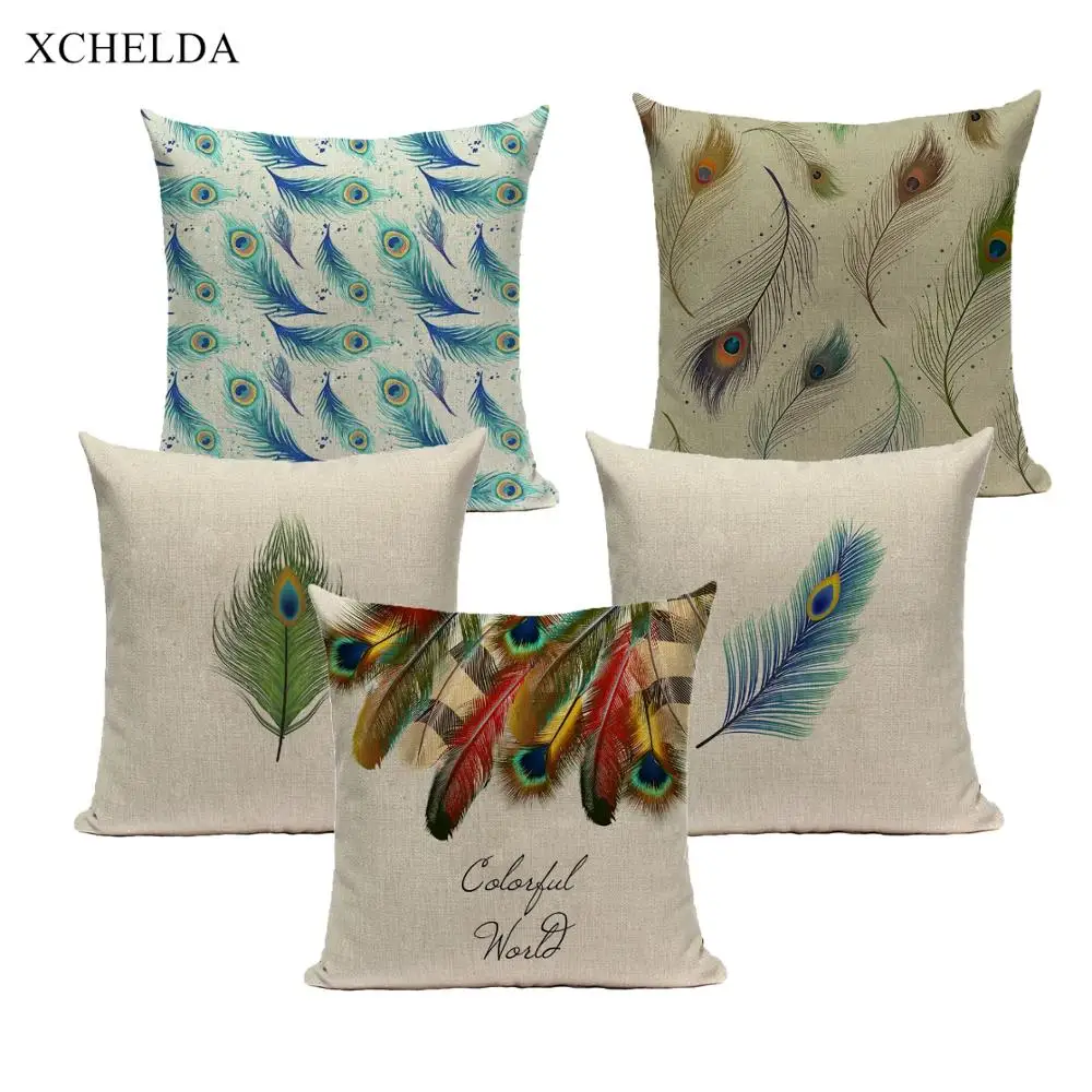 Spring Feather Pattern Cushion Cover Decorative 45*45 40*40 Linen Throw Pillow Case for Sofa Car Seat Pillowcase Home
Spring Feather Pattern Cushion Cover Decorative 45*45 40*40 Linen Throw Pillow Case for Sofa Car Seat Pillowcase Home