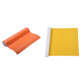 2 Pcs DIY 30X127 3D Carbon Fiber Decal Vinyl Film Wrap Roll Adhesive Car Sticker Sheet , Yellow & Orange
2 Pcs DIY 30X127 3D Carbon Fiber Decal Vinyl Film Wrap Roll Adhesive Car Sticker Sheet , Yellow & Orange