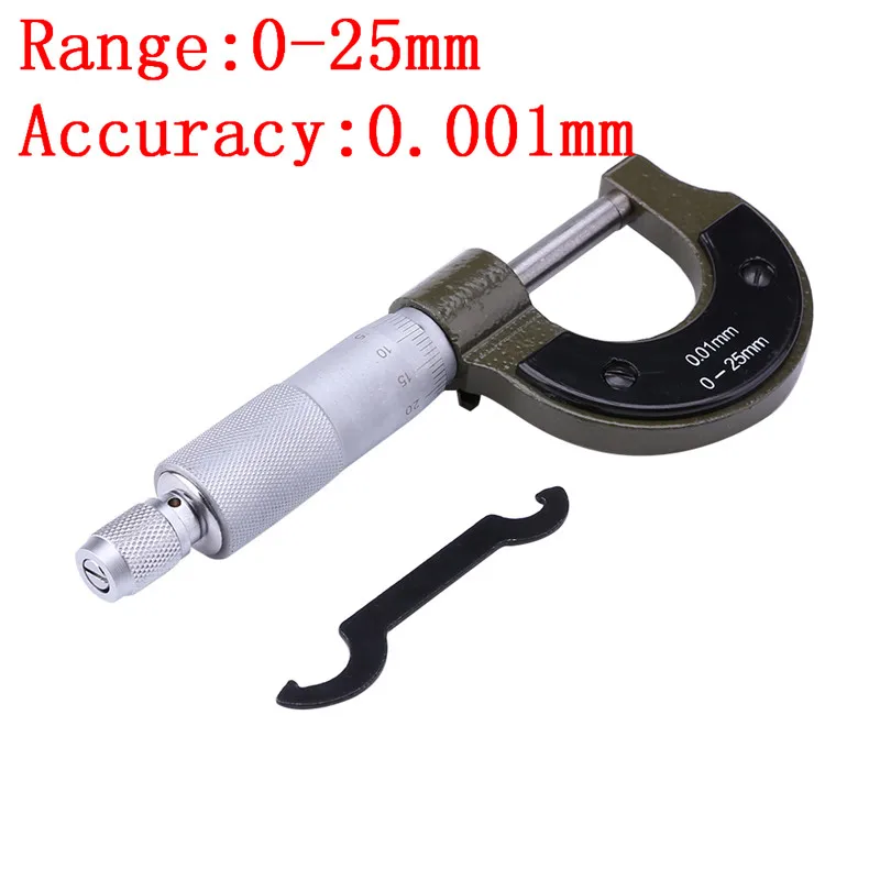Outside Micrometer 0-25mm Range/0.001mm Resolution Gauge Vernier Caliper Wood Measuring Tool Carbon Steel Outside Micrometer
Outside Micrometer 0-25mm Range/0.001mm Resolution Gauge Vernier Caliper Wood Measuring Tool Carbon Steel Outside Micrometer