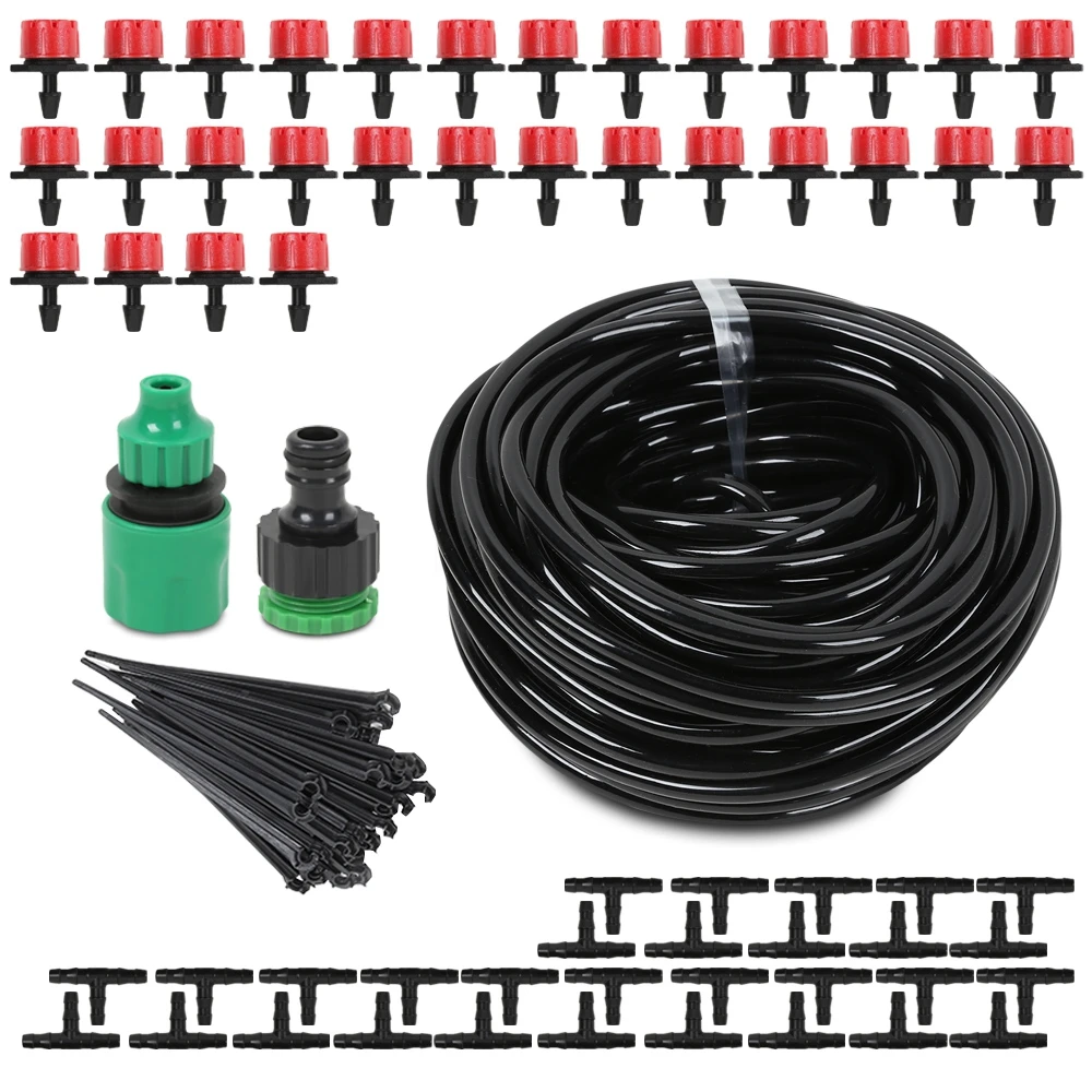 25M Garden DIY Automatic Watering Micro Drip Irrigation System Dripping Watering Kit With 30 Adjustable Dripper 4/7 Inch Hose
25M Garden DIY Automatic Watering Micro Drip Irrigation System Dripping Watering Kit With 30 Adjustable Dripper 4/7 Inch Hose