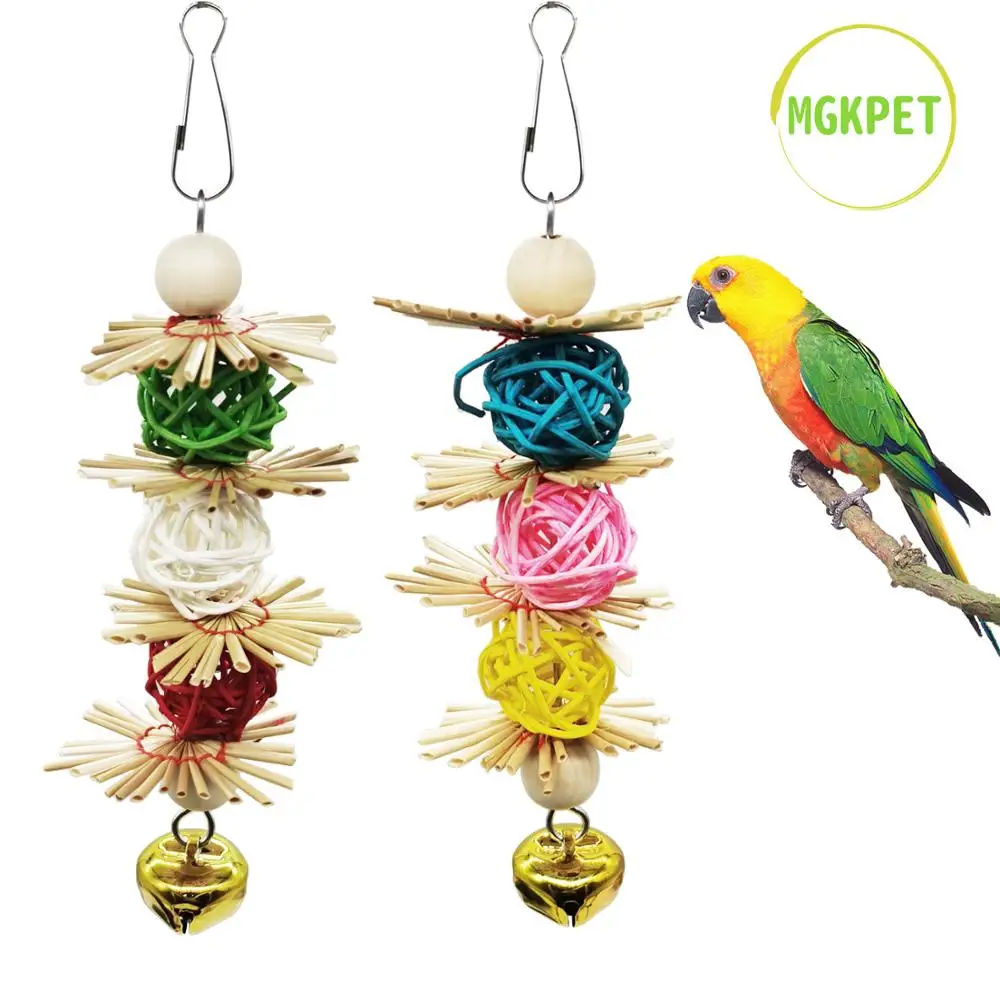 Parrot Toy Rattan Ball with Bell for Parrot Budgie Parakeet Cockatiel Conure Lovebird Finch Macaw African Grey Cockatoo
Parrot Toy Rattan Ball with Bell for Parrot Budgie Parakeet Cockatiel Conure Lovebird Finch Macaw African Grey Cockatoo
