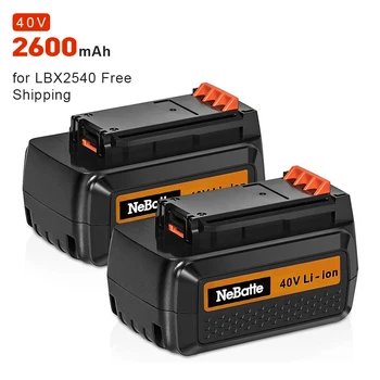 2 Pack 40V Max 2600mAh Lithium Battery Replacement for Black and Decker LBX2540 LBX2040 LBX1540 LBXR36 LBX36 LBXR2036
2 Pack 40V Max 2600mAh Lithium Battery Replacement for Black and Decker LBX2540 LBX2040 LBX1540 LBXR36 LBX36 LBXR2036