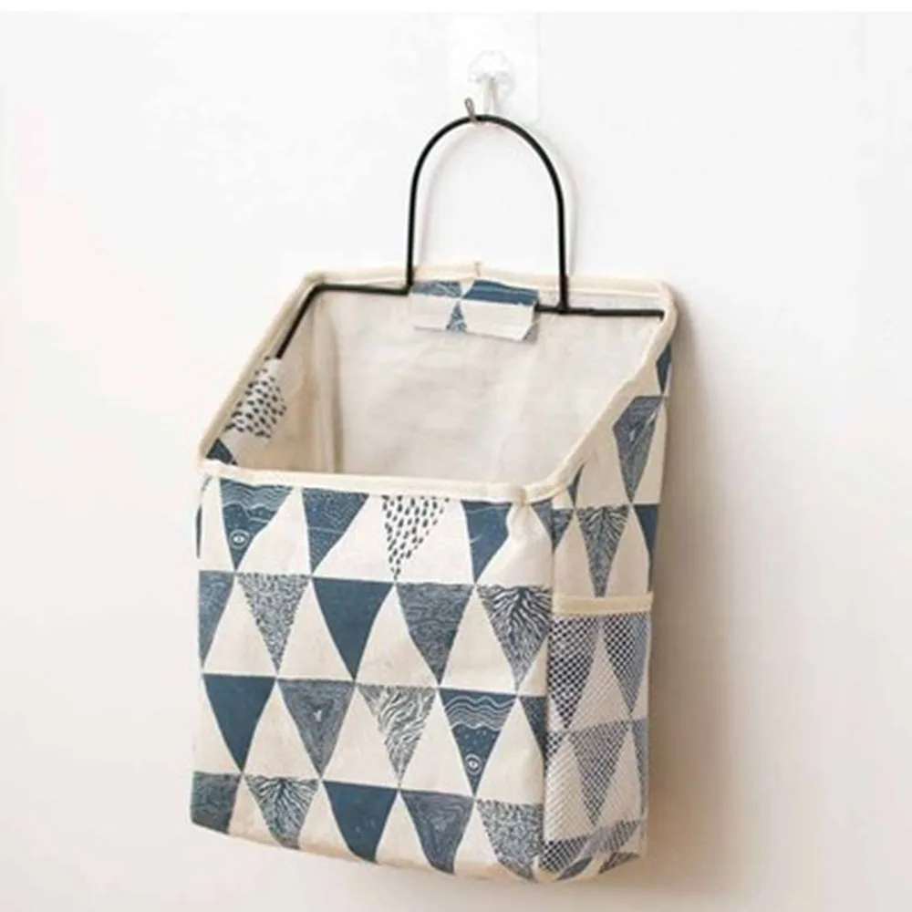 Storage Basket Simple Fabric Book Hanging Wall-mounted Storage Bag Living Room Kitchen Sundries Storage Geometric Stripe Linen
Storage Basket Simple Fabric Book Hanging Wall-mounted Storage Bag Living Room Kitchen Sundries Storage Geometric Stripe Linen