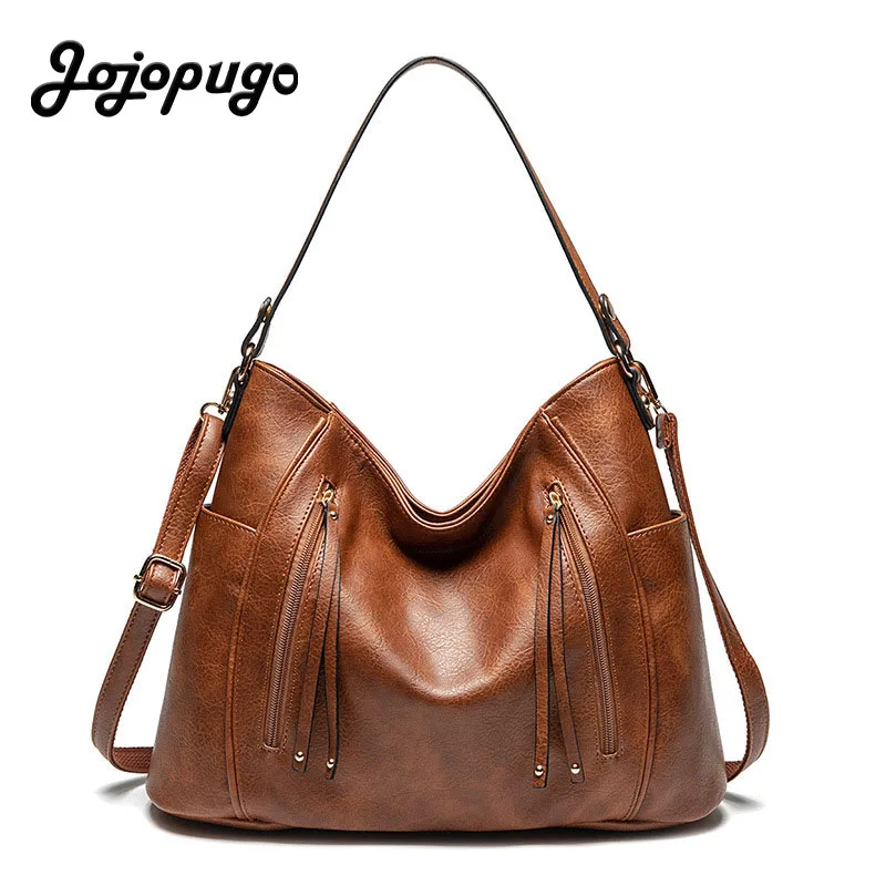 2020 Bags for Women Large-capacity and High-quality European and American Oil Wax Leather Designer Handbags Ladies Shoulder Bag
2020 Bags for Women Large-capacity and High-quality European and American Oil Wax Leather Designer Handbags Ladies Shoulder Bag