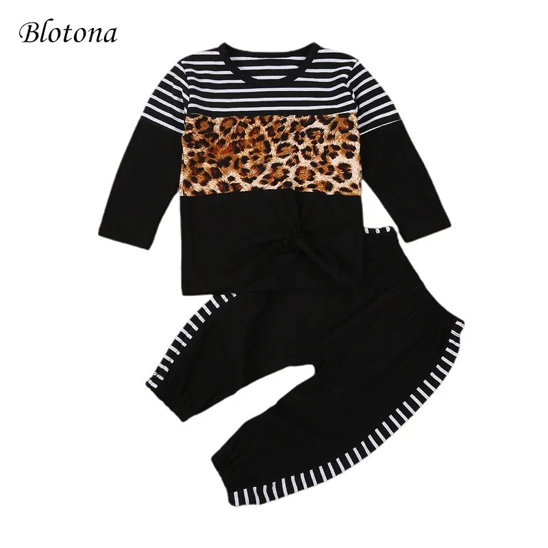 Blotona Kids 2Pcs Sweater Suit Long Sleeve Striped Lepoard Patchwork Top with Long Pants, Casual Set for Spring and Autumn 2-7Y
Blotona Kids 2Pcs Sweater Suit Long Sleeve Striped Lepoard Patchwork Top with Long Pants, Casual Set for Spring and Autumn 2-7Y