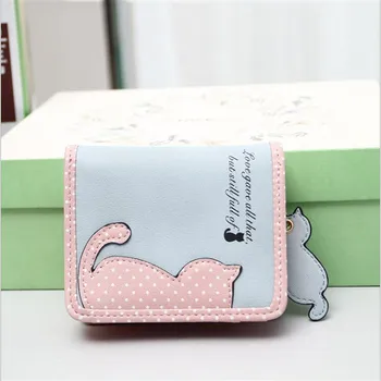 Women PU Leather Wallet Card ID Holder Zipper Coin Purse Girls Mini Cat Prints Short Wallets Credit Card Holder Wallet carteira
Women PU Leather Wallet Card ID Holder Zipper Coin Purse Girls Mini Cat Prints Short Wallets Credit Card Holder Wallet carteira