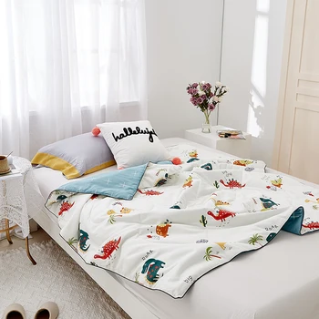 Peter Khanun Summer Quilt Blankets 100% Cotton Cartoon Children Comforter Quilt AB Side Comforters Bed Cover Bedspread for Kids 
Peter Khanun Summer Quilt Blankets 100% Cotton Cartoon Children Comforter Quilt AB Side Comforters Bed Cover Bedspread for Kids