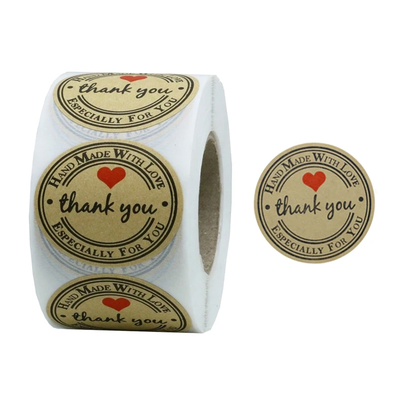 500pcs/roll Brown Customizable cute thank you sticker for notebook stationery label diary children decoration
500pcs/roll Brown Customizable cute thank you sticker for notebook stationery label diary children decoration