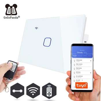 New US Wifi Tuya App Remote Control Type Wall Light Controller Smart Home Automation Touch Switch On/Off 1G 2G 3G RF + Wifi 
New US Wifi Tuya App Remote Control Type Wall Light Controller Smart Home Automation Touch Switch On/Off 1G 2G 3G RF + Wifi