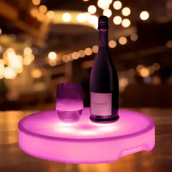 Changing LED Light Up Bottle Service Delivery Party Serving Tray Rechargeable 
Changing LED Light Up Bottle Service Delivery Party Serving Tray Rechargeable
