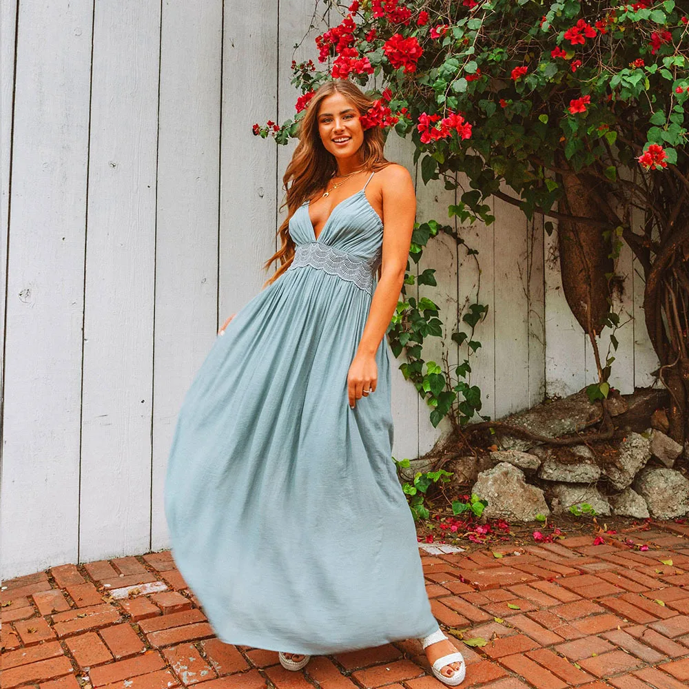 Neatie kiddie Solid Sexy V-neck Lace Bohemian Dress Women Backless Sleeveless Spaghetti Strap Lady Long Dress Female Vestidos
Neatie kiddie Solid Sexy V-neck Lace Bohemian Dress Women Backless Sleeveless Spaghetti Strap Lady Long Dress Female Vestidos