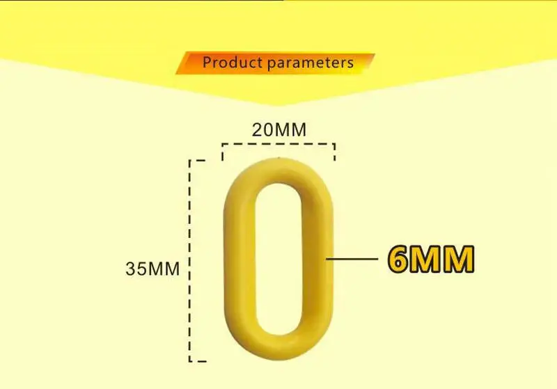 Plastic Warning Chain Road Warning Block Barrier Plastic Chain For Traffic Crowd Parking Control Dock Plastic Chain (7)