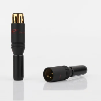 2Pcs hi-end 24K Gold plated XLR adapter plug hifi audio XLR conecctor plug for DIY XLR Balanced Cable
2Pcs hi-end 24K Gold plated XLR adapter plug hifi audio XLR conecctor plug for DIY XLR Balanced Cable