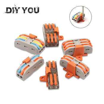 10/30/50/100PCS/lot Mini Fast Wire Connector Universal Compact Type Plug-in Terminal block SPL-222/223 With fixing Accessories
10/30/50/100PCS/lot Mini Fast Wire Connector Universal Compact Type Plug-in Terminal block SPL-222/223 With fixing Accessories