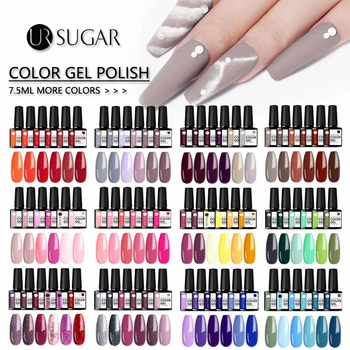 UR SUGAR 7.5ml 6pcs/set Glitter Holographics UV Gel Nails Long Lasting Shimmer Soak Off Gel Nail Polish Base Top Coat Needed
UR SUGAR 7.5ml 6pcs/set Glitter Holographics UV Gel Nails Long Lasting Shimmer Soak Off Gel Nail Polish Base Top Coat Needed