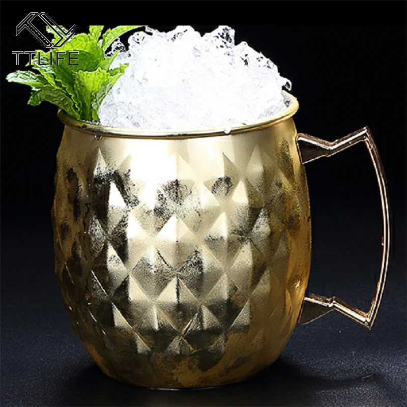 500ml 304 Stainless Steel New Single Layer Pineapple Cocktail Glass Outer Plating Sanding Drum Type Cup Whiskey Wine Glass
500ml 304 Stainless Steel New Single Layer Pineapple Cocktail Glass Outer Plating Sanding Drum Type Cup Whiskey Wine Glass