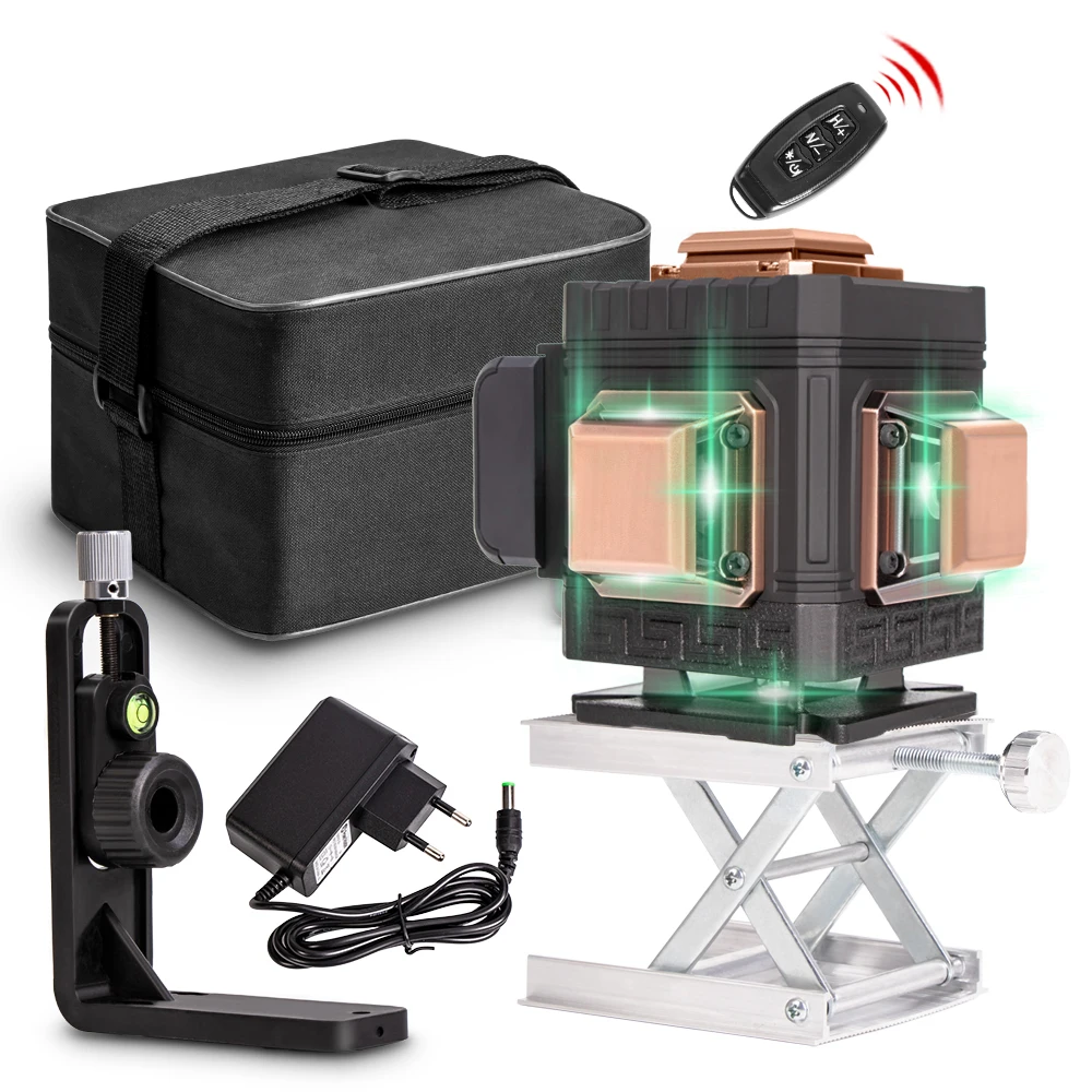 Laser Level 12 Lines 3D Self-Leveling 360 Horizontal And Vertical Cross Super Powerful Green Laser Beam Line
Laser Level 12 Lines 3D Self-Leveling 360 Horizontal And Vertical Cross Super Powerful Green Laser Beam Line