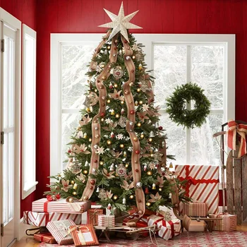 12 Pieces Christmas Burlap Tree Ornaments Hanging Decorations Christmas Stocking Tree Ball Shaped Decor for Christmas Party, 4 S 
12 Pieces Christmas Burlap Tree Ornaments Hanging Decorations Christmas Stocking Tree Ball Shaped Decor for Christmas Party, 4 S