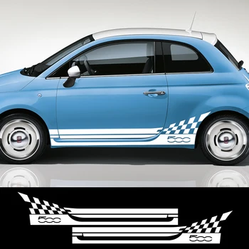 2PCS Car Styling Racing Lattice Abarth Door Side Skirt Stripes Stickers For Fiat 500 Body Decor Graphics Decals Auto Accessories
2PCS Car Styling Racing Lattice Abarth Door Side Skirt Stripes Stickers For Fiat 500 Body Decor Graphics Decals Auto Accessories