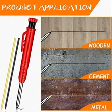 Solid Carpenter Pencil Set With 6 Refill Leads Built-in Sharpener Deep Hole Mechanical Pencil Marker Tool Woodworking Marker Set
Solid Carpenter Pencil Set With 6 Refill Leads Built-in Sharpener Deep Hole Mechanical Pencil Marker Tool Woodworking Marker Set
