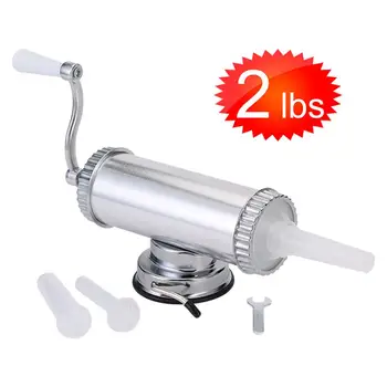 Manual Sausage Fill Meat Stuffer Stainless Steel Sausage Filling Machine Homemade Sausage Syringe Sausage Maker machine
Manual Sausage Fill Meat Stuffer Stainless Steel Sausage Filling Machine Homemade Sausage Syringe Sausage Maker machine