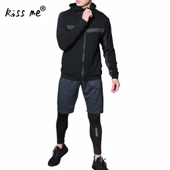 Solid Three Piece Training Exercise Sport Set Gym Leggings Hooded Coat Male Outdoor Running Sportswear Fashion Black Sport Suit
Solid Three Piece Training Exercise Sport Set Gym Leggings Hooded Coat Male Outdoor Running Sportswear Fashion Black Sport Suit