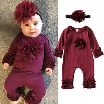 Toddler Infant Baby Girls 3D Flower Clothes Long Sleeve Lovely Romper Jumpsuit Headband Outfit Set
Toddler Infant Baby Girls 3D Flower Clothes Long Sleeve Lovely Romper Jumpsuit Headband Outfit Set