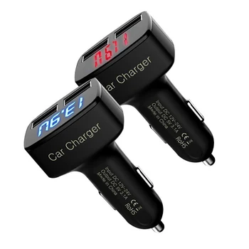 4 In1 Dual USB Car Quick Charger DC 5V 3.1A temperature Current Meter usb tester Adapter Digital LED Display car accessories
4 In1 Dual USB Car Quick Charger DC 5V 3.1A temperature Current Meter usb tester Adapter Digital LED Display car accessories