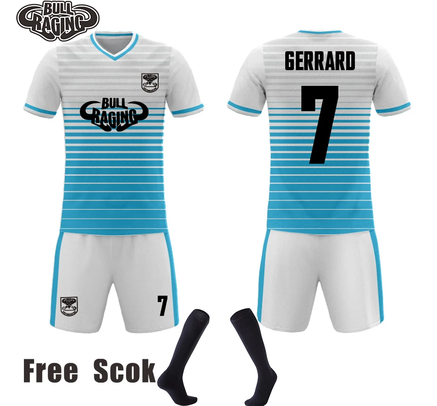 Индивидуальный мужской комплект футбольной формы с сублимационной печатью, персонализированные футбольные майки shits
Индивидуальный мужской комплект футбольной формы с сублимационной печатью, персонализированные футбольные майки shits