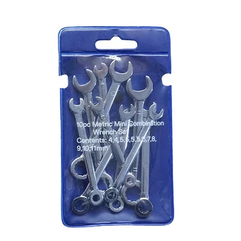 10pcs Key Ring Spanner Hand Tools With Storage Bag Home Explosion Proof Repair Polished Surface Mini Wrench Set Portable Size
10pcs Key Ring Spanner Hand Tools With Storage Bag Home Explosion Proof Repair Polished Surface Mini Wrench Set Portable Size