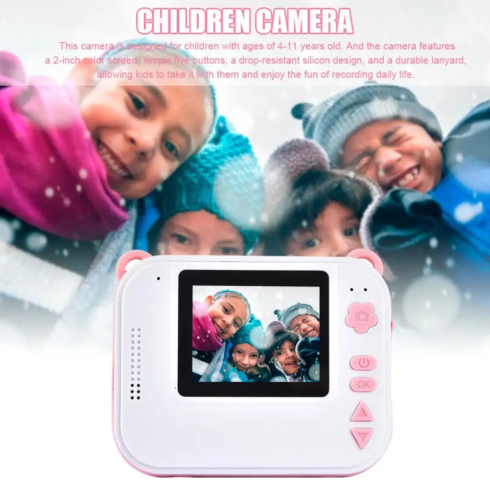 High Quality Kids Camera Toys 8MP Paper Instant Printing Digital Camera Perfect Birthday Gift Toys For Children
High Quality Kids Camera Toys 8MP Paper Instant Printing Digital Camera Perfect Birthday Gift Toys For Children