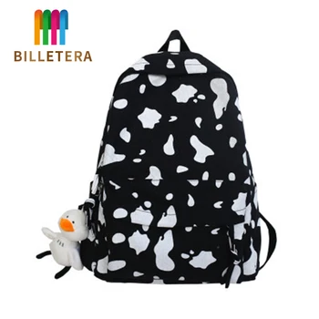 Cute Graffiti Women's Backpack Canvas Travel Mochila School Bag For Teenager Girls Fashion Rucksack Milk Cow Printing Schoolbags 
Cute Graffiti Women's Backpack Canvas Travel Mochila School Bag For Teenager Girls Fashion Rucksack Milk Cow Printing Schoolbags