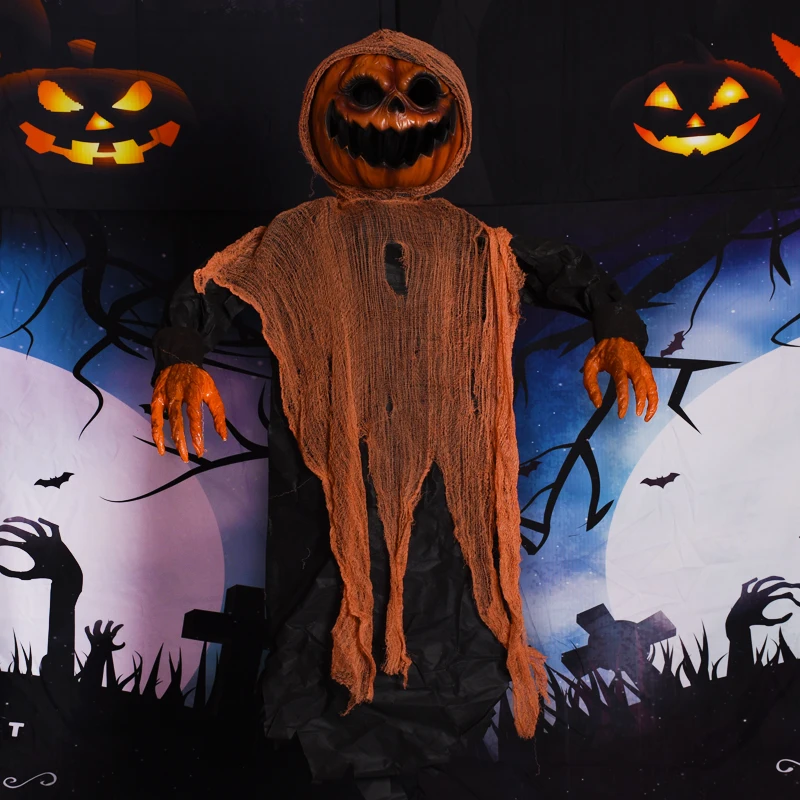 Pumpkin Halloween Hanging Ghost Haunted House Hanging Grim Reaper Horror Props Home Door Bar Club Halloween Decorations
Pumpkin Halloween Hanging Ghost Haunted House Hanging Grim Reaper Horror Props Home Door Bar Club Halloween Decorations