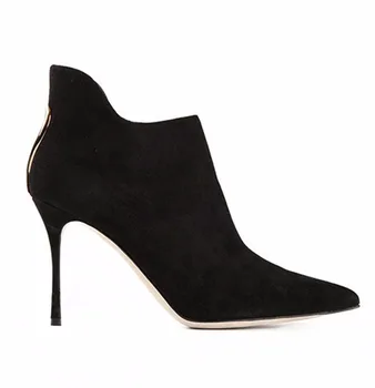 2020 New Women's High Heels Boots Suede Shoes Woman Pointed Toe Side Zipper Solid Color Fashion Women's Winter Boots Size 34-46
2020 New Women's High Heels Boots Suede Shoes Woman Pointed Toe Side Zipper Solid Color Fashion Women's Winter Boots Size 34-46