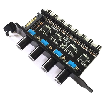 Pc 8 Channels Fan Hub 4 Knob Cooling Fan Speed Controller For Cpu Case Hdd Vga Pwm Fan Pci Bracket Power By 12V Fan Control
Pc 8 Channels Fan Hub 4 Knob Cooling Fan Speed Controller For Cpu Case Hdd Vga Pwm Fan Pci Bracket Power By 12V Fan Control