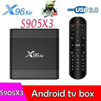 Amlogic S905X3 X96 Air Android tv box 2.4G/5G WiFi 1080P Bluetooth HDMI 2.1 support Netflix Youtube smart tv box S905X3 X96 Air
Amlogic S905X3 X96 Air Android tv box 2.4G/5G WiFi 1080P Bluetooth HDMI 2.1 support Netflix Youtube smart tv box S905X3 X96 Air