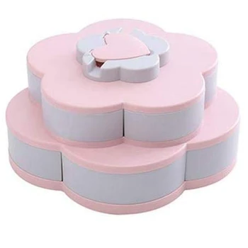 Funny Petal-Shaped Rotating Snack Serving Tray Sectional Candy Nut Box Party Snack Tray with Phone Holder(Pink)
Funny Petal-Shaped Rotating Snack Serving Tray Sectional Candy Nut Box Party Snack Tray with Phone Holder(Pink)