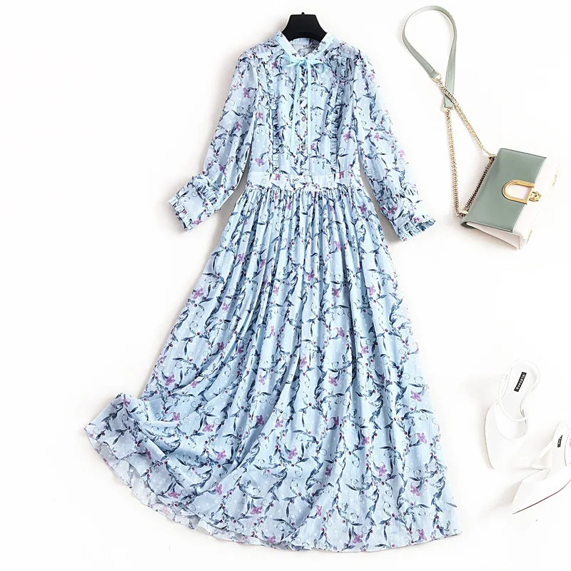 Spring 2020 Great Women's Clothing Prairie Chic A-Line Print Ankle-Length O-Neck New Dresses Women Casual Dress with Flower
Spring 2020 Great Women's Clothing Prairie Chic A-Line Print Ankle-Length O-Neck New Dresses Women Casual Dress with Flower