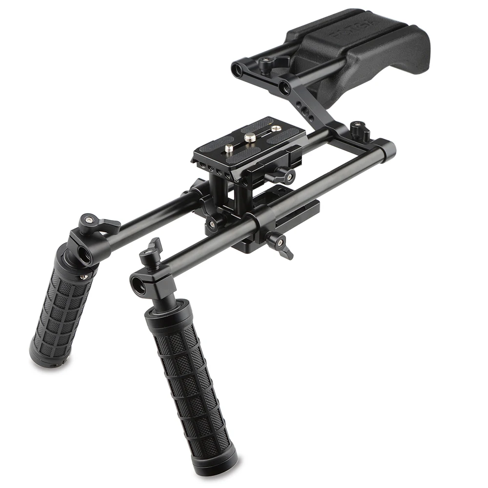 HDRIG Pro DSLR Shoulder Mount Support Rig Kit Handgrip For Canon/Nikon/Sony Fits DSLR and Camcorder Mobile Film-making
HDRIG Pro DSLR Shoulder Mount Support Rig Kit Handgrip For Canon/Nikon/Sony Fits DSLR and Camcorder Mobile Film-making