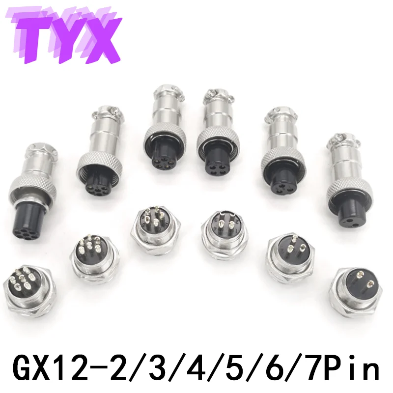 1SET Circular Aviation Socket Plug Line Panel Connector GX12-2p 3p 4p 5p 6p 7PIN Male + Female Air Outlet 12MM RS765 Connector
1SET Circular Aviation Socket Plug Line Panel Connector GX12-2p 3p 4p 5p 6p 7PIN Male + Female Air Outlet 12MM RS765 Connector