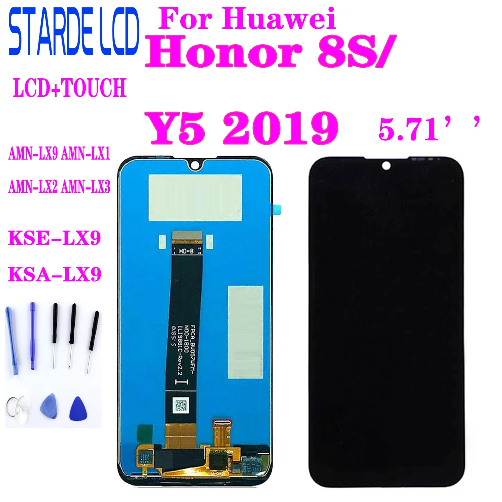 5.71'' for Huawei Y5 2019 LCD Display Digitizer Touch Screen For Huawei Honor 8S Y5 2019 AMN-LX1 Lcd Assembly Repair Parts
5.71'' for Huawei Y5 2019 LCD Display Digitizer Touch Screen For Huawei Honor 8S Y5 2019 AMN-LX1 Lcd Assembly Repair Parts
