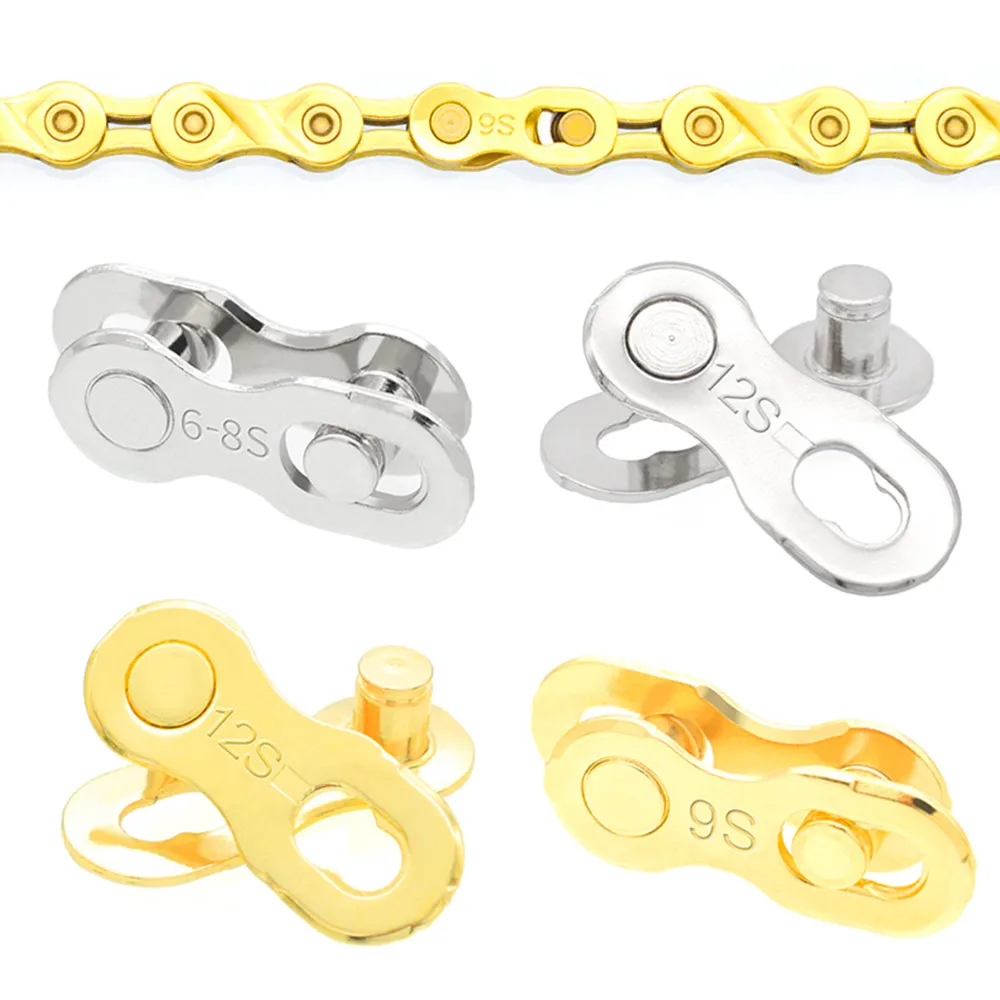6/7/8/9/10/11/12 Speed Bicycle Chain Connector Lock Quick Link Road Bike Magic Buckle Master Bicycle Joint Cycling Parts Gold
6/7/8/9/10/11/12 Speed Bicycle Chain Connector Lock Quick Link Road Bike Magic Buckle Master Bicycle Joint Cycling Parts Gold