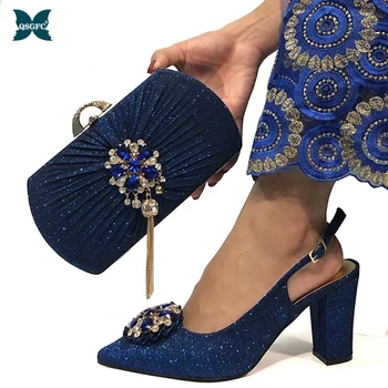 Latest Italian Design Party Shoes Decorated with Rhinestone Shoes and Bag Set African Sets 2020 Elegant High Heesl Women Pumps
Latest Italian Design Party Shoes Decorated with Rhinestone Shoes and Bag Set African Sets 2020 Elegant High Heesl Women Pumps
