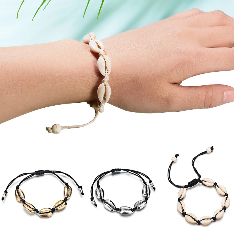 Handmade Natural Seashell Wristband Bracelets Classic Hand Knit Shells Bracelet Women Jewlry Accessories Beaded Strand Bracelet
Handmade Natural Seashell Wristband Bracelets Classic Hand Knit Shells Bracelet Women Jewlry Accessories Beaded Strand Bracelet