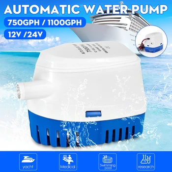 12/24V Electric Boat Pump Automatic Bilge Pump Motor Yacht Submersible Fishing Water Houseboat With Float Switch 750GPH/1100GPH
12/24V Electric Boat Pump Automatic Bilge Pump Motor Yacht Submersible Fishing Water Houseboat With Float Switch 750GPH/1100GPH